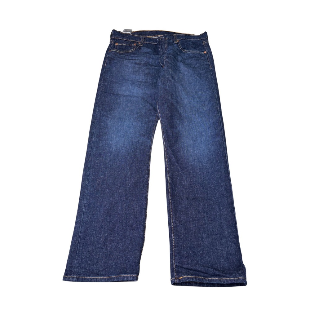 Levis 501 Original Fit Jeans Mens 34x30 Dark Wash Blue Straight Leg 00501-0115